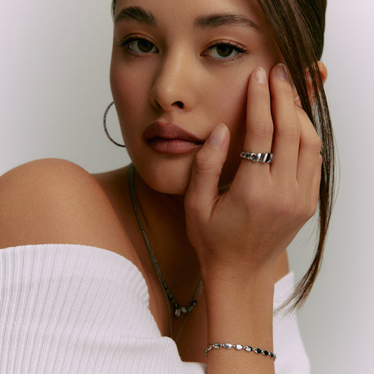 Polished Oval Link Bracelet