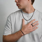 Matte Two Tone Cuban Link Chain | 5MM - Men Necklace - The Steel Shop