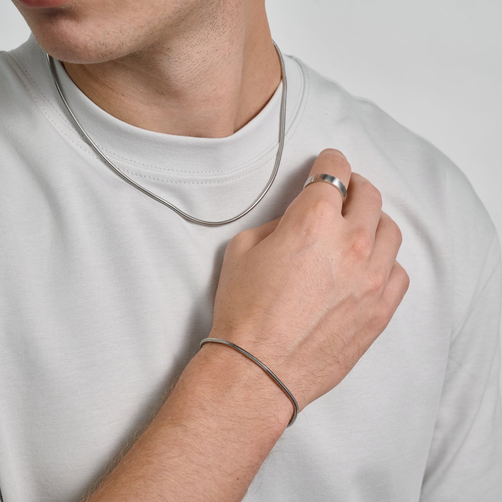 Round Snake Bracelet | 2.5MM - Mens Steel Bracelets - The Steel Shop