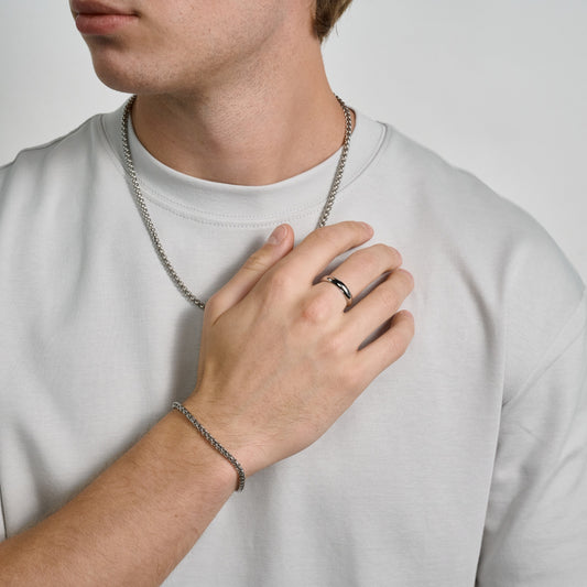 4mm Wheat Set | Silver