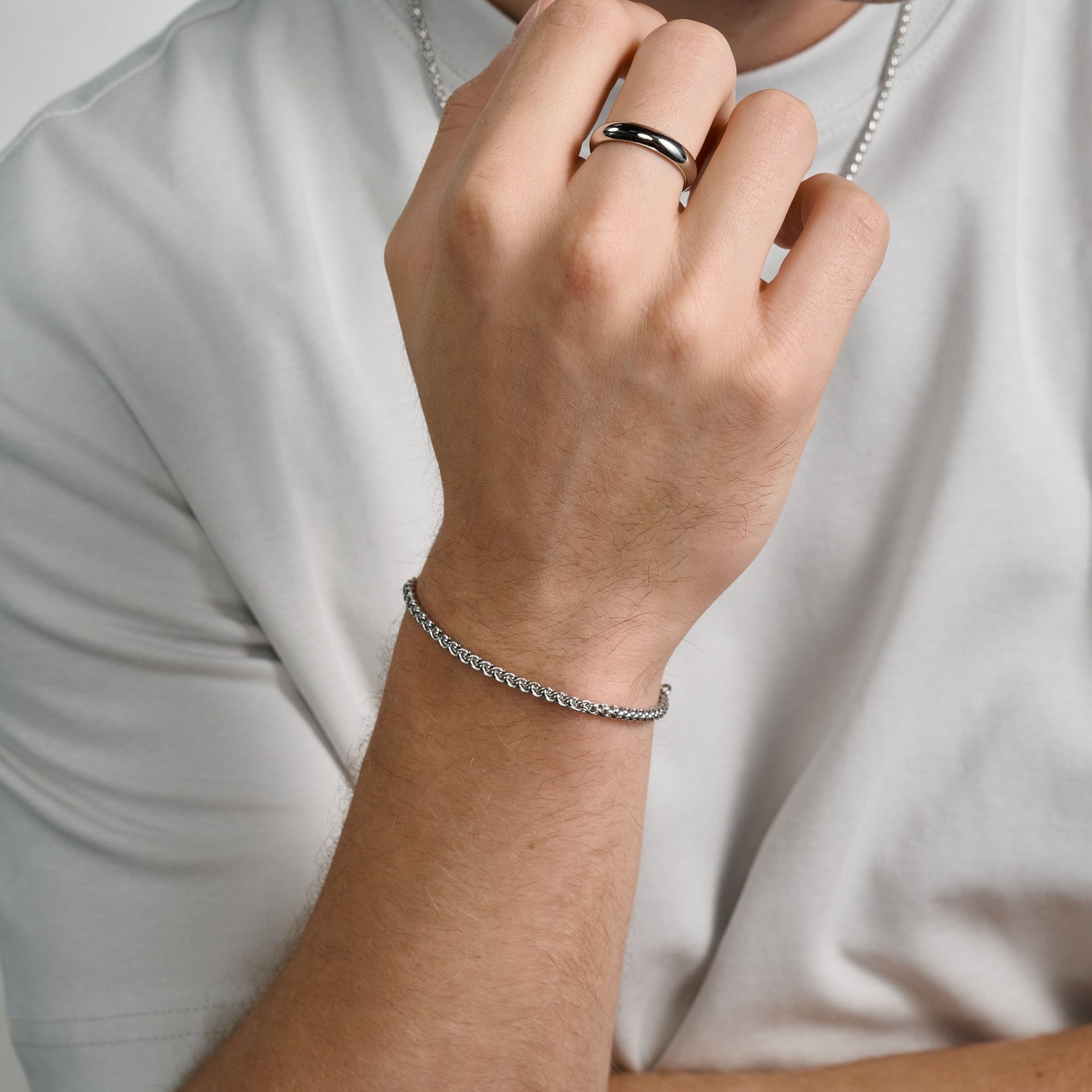 3mm Wheat Chain Bracelet - Unisex Steel Bracelet - The Steel Shop