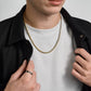 Two Tone Interlocking Link Chain - Men Necklace - The Steel Shop