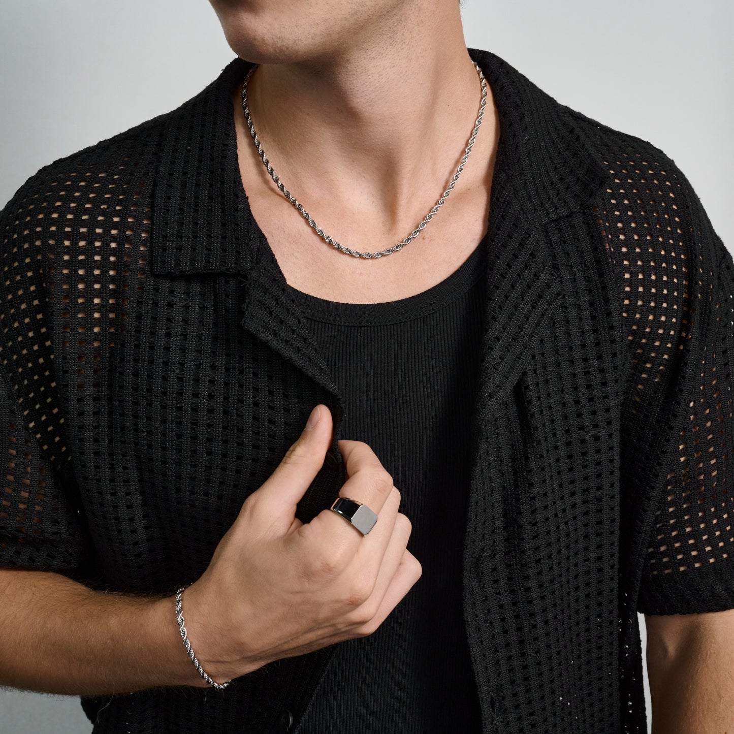 4mm Rope Set | Silver