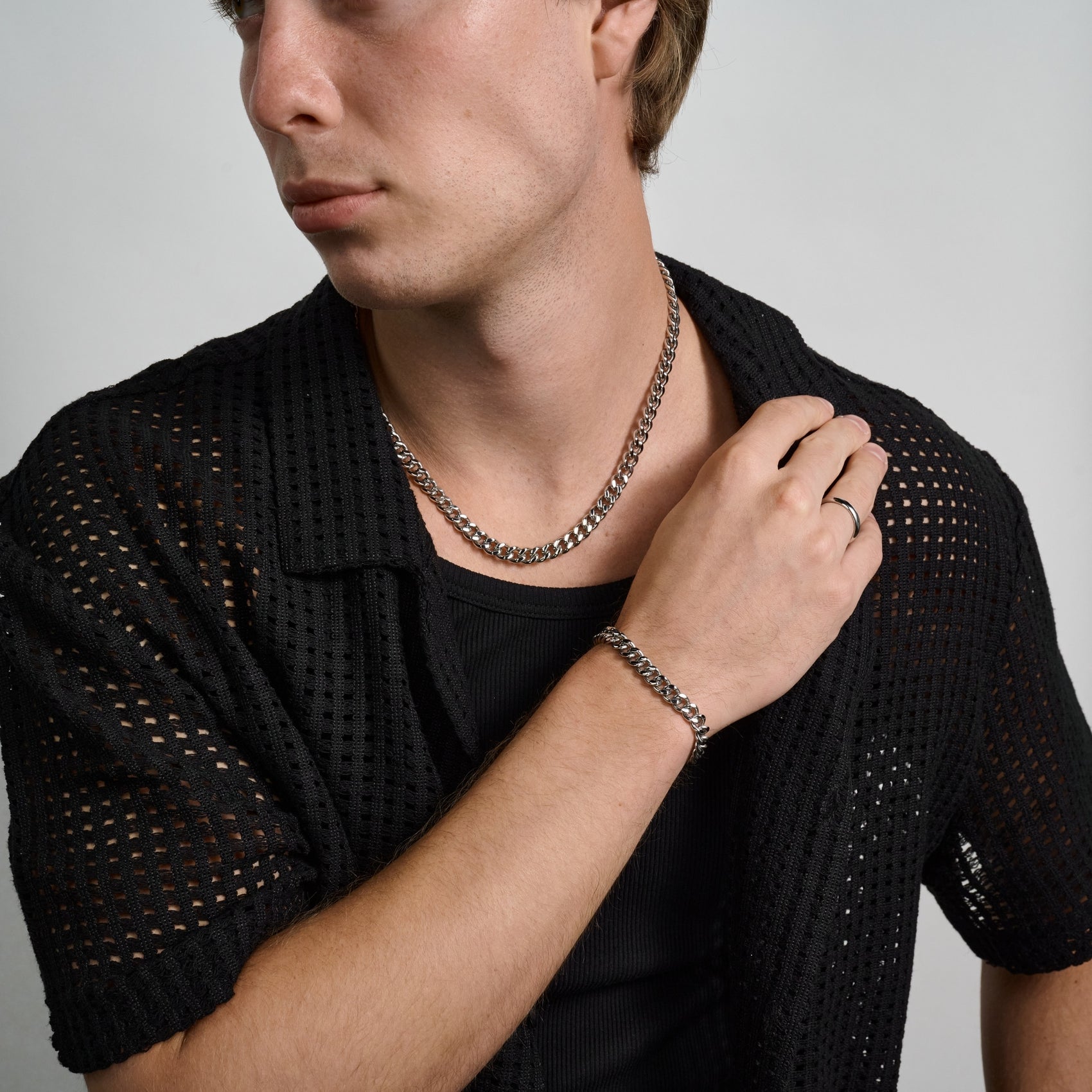 8mm Cuban Link Engravable Bracelet - Unisex Steel Bracelet - The Steel Shop
