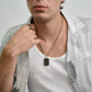 Matte Dog Tag - Men Pendant - The Steel Shop