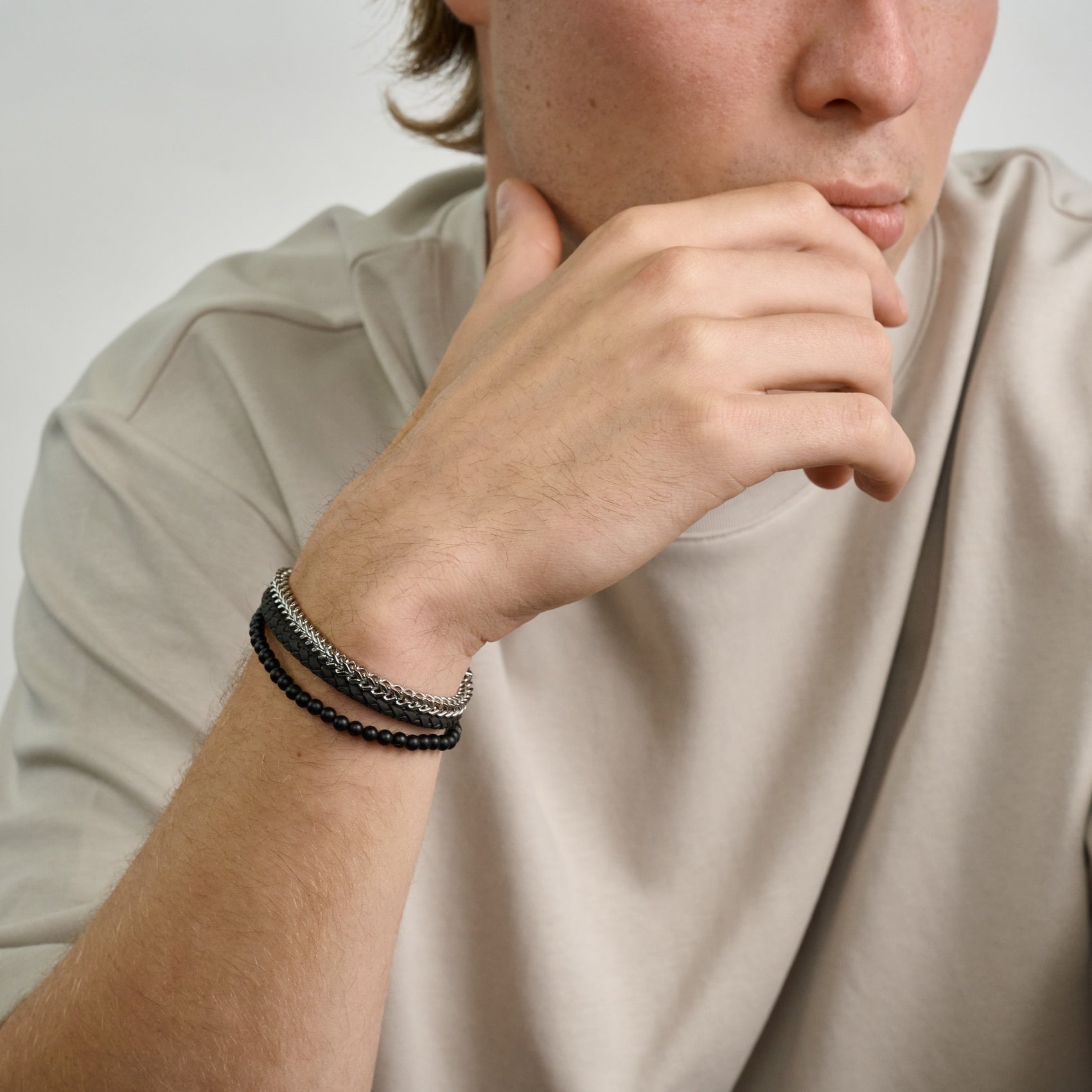 The Dark Knight Stack | 4MM - Bracelet Stacks - The Steel Shop