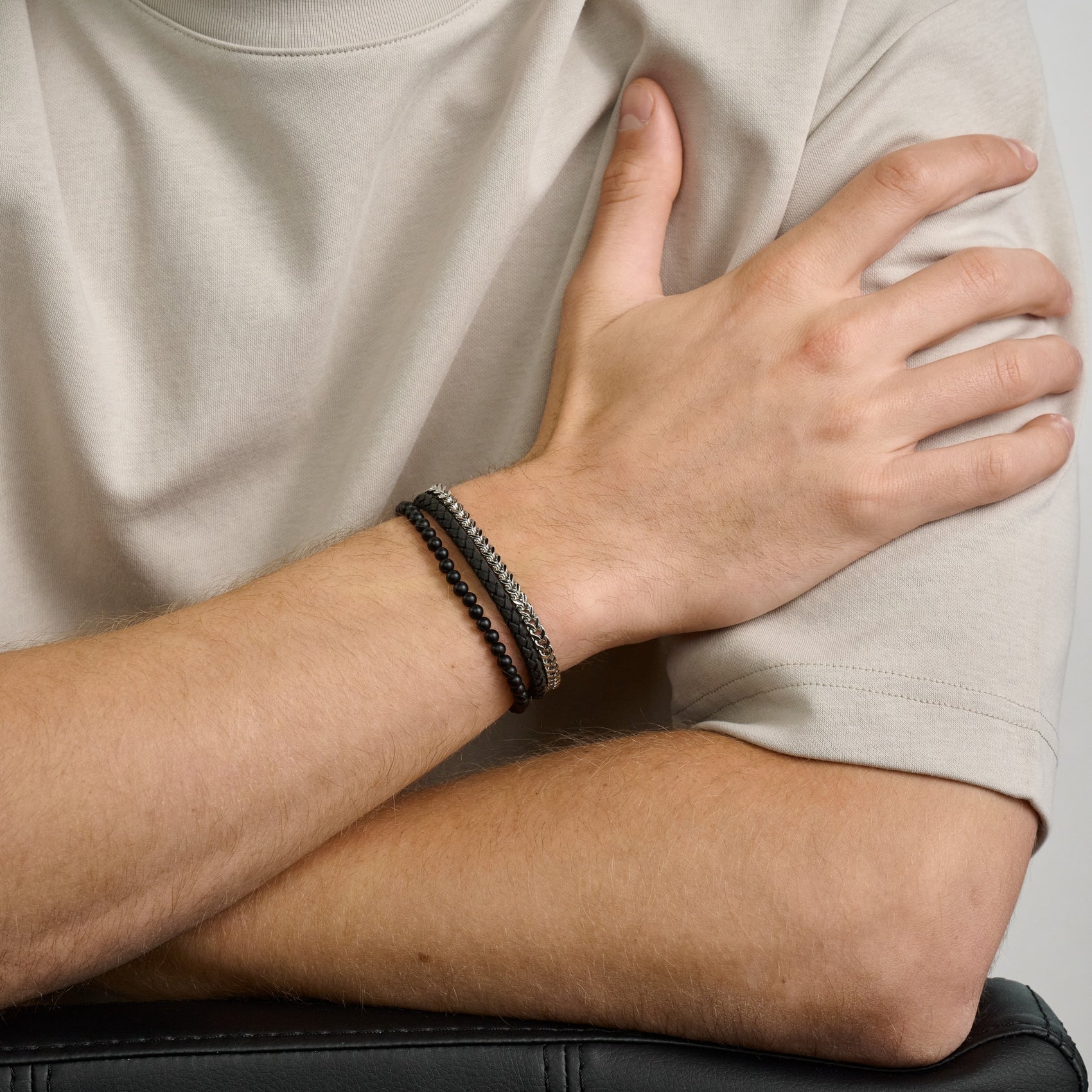 The Dark Knight Stack | 4MM - Bracelet Stacks - The Steel Shop