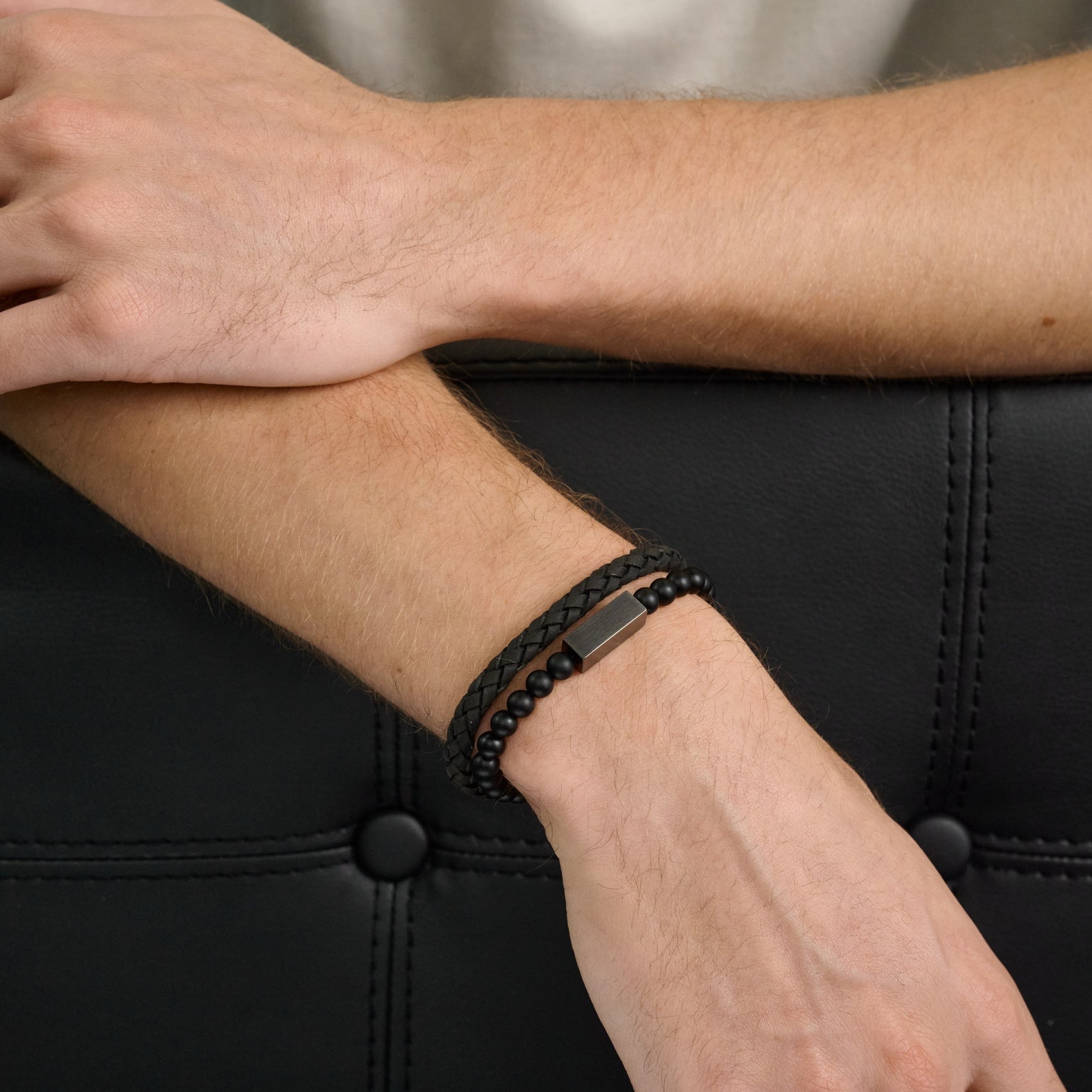 Midnight Stack | 6MM - Bracelet Stacks - The Steel Shop