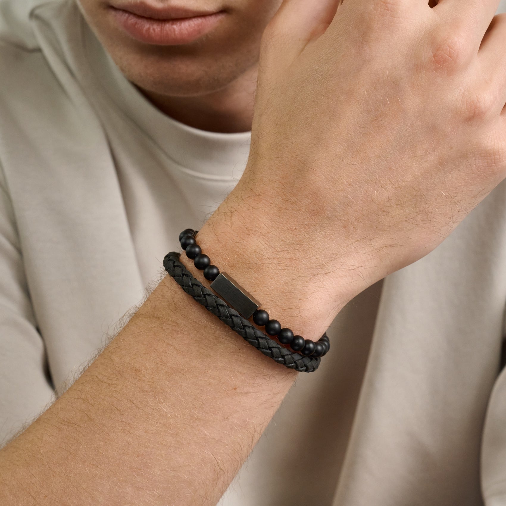 Midnight Stack | 6MM - Bracelet Stacks - The Steel Shop