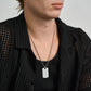 Detailed Dog Tag - Men Pendant - The Steel Shop