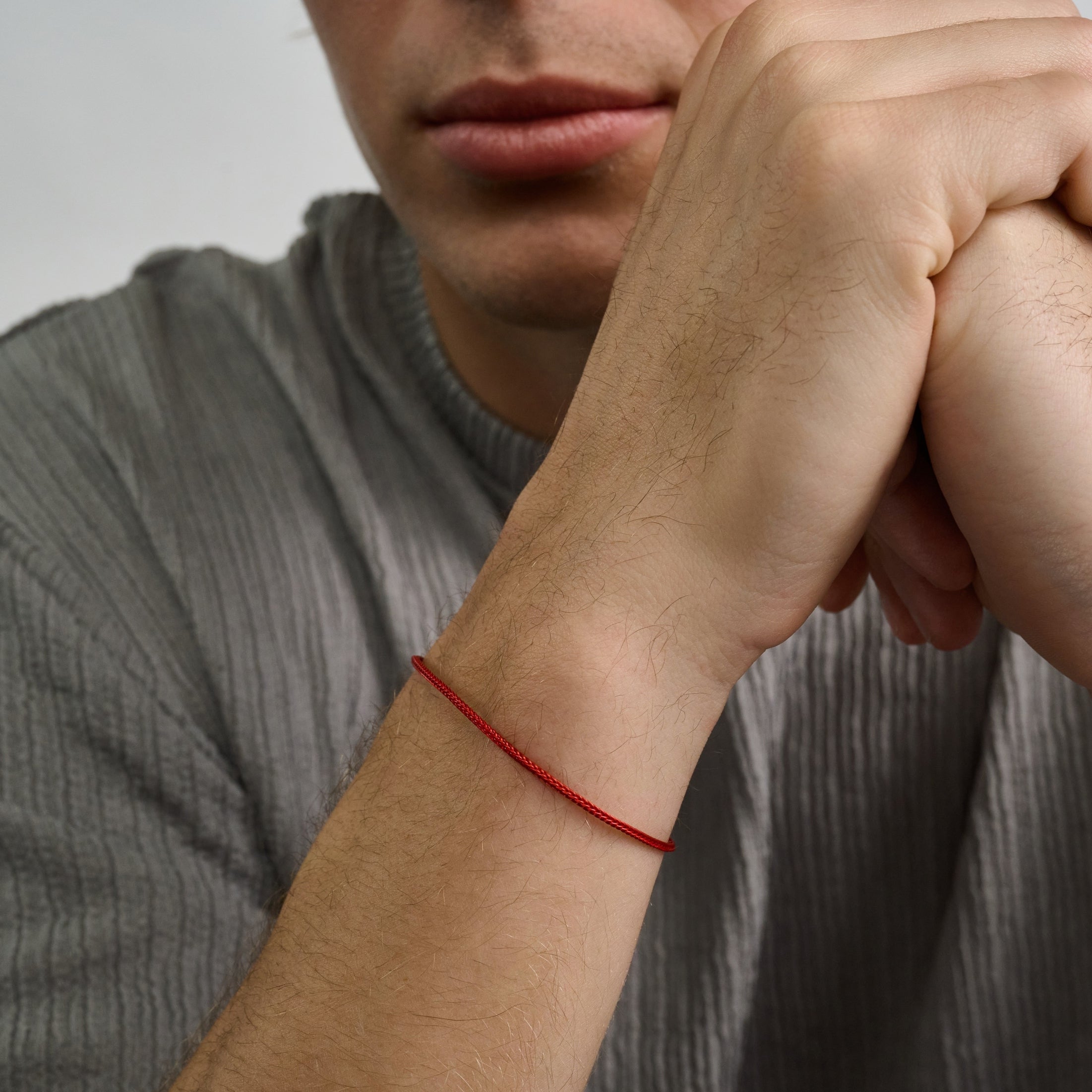 Lucky Red Cord Good Luck Bracelet Red String Gold Clasp Protective
