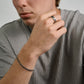 Black Stone Matte Band - Men Ring - The Steel Shop