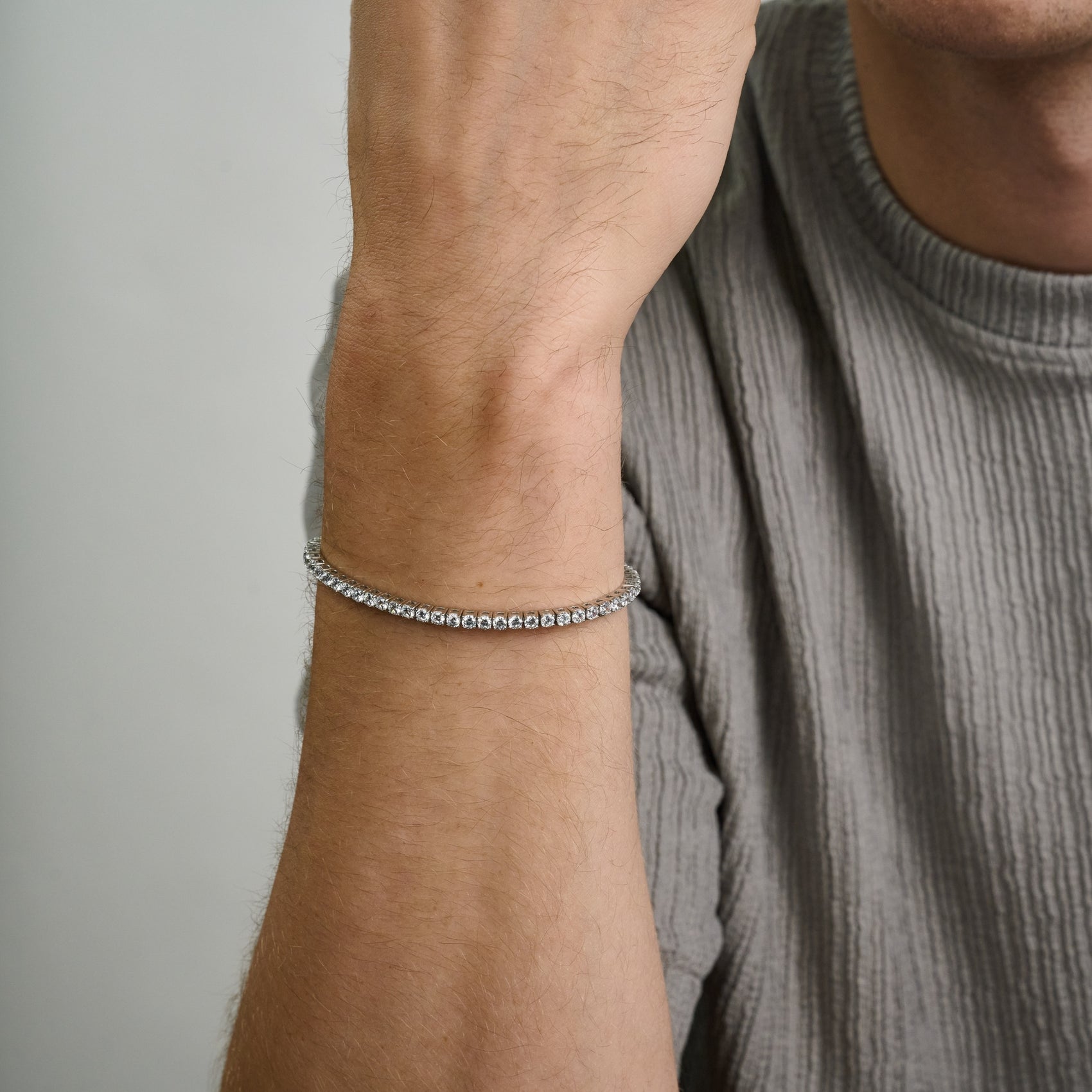 Engravable Tennis Bracelet | 3mm - Unisex Steel Bracelet - The Steel Shop