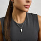 Minimal Dog Tag - Women Pendant - The Steel Shop