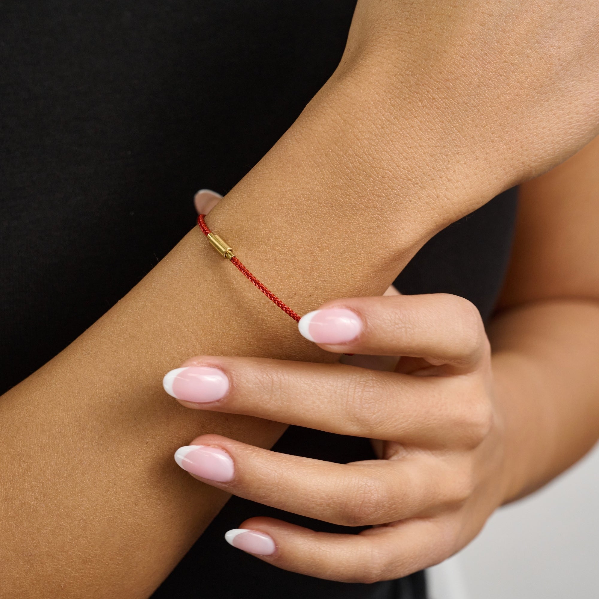 Lucky Red Cord Good Luck Bracelet Red String Gold Clasp Protective