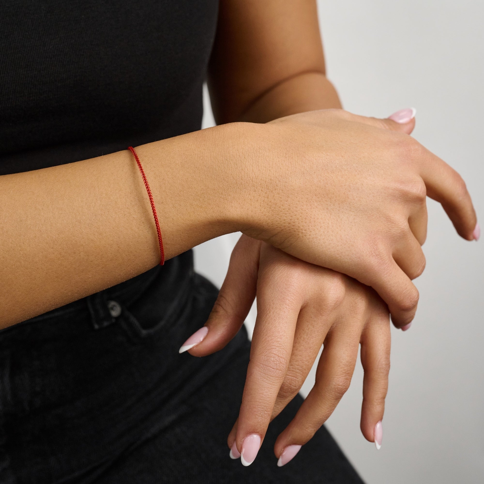 Lucky Red Cord Good Luck Bracelet Red String Gold Clasp Protective