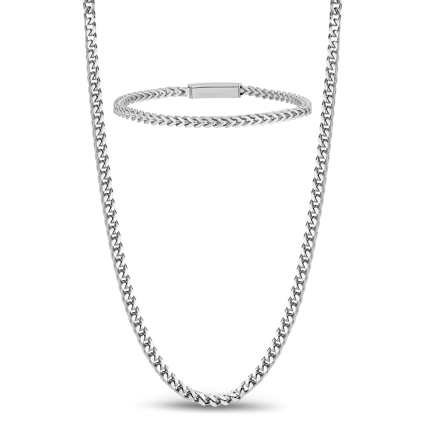 3mm Franco Set | Silver