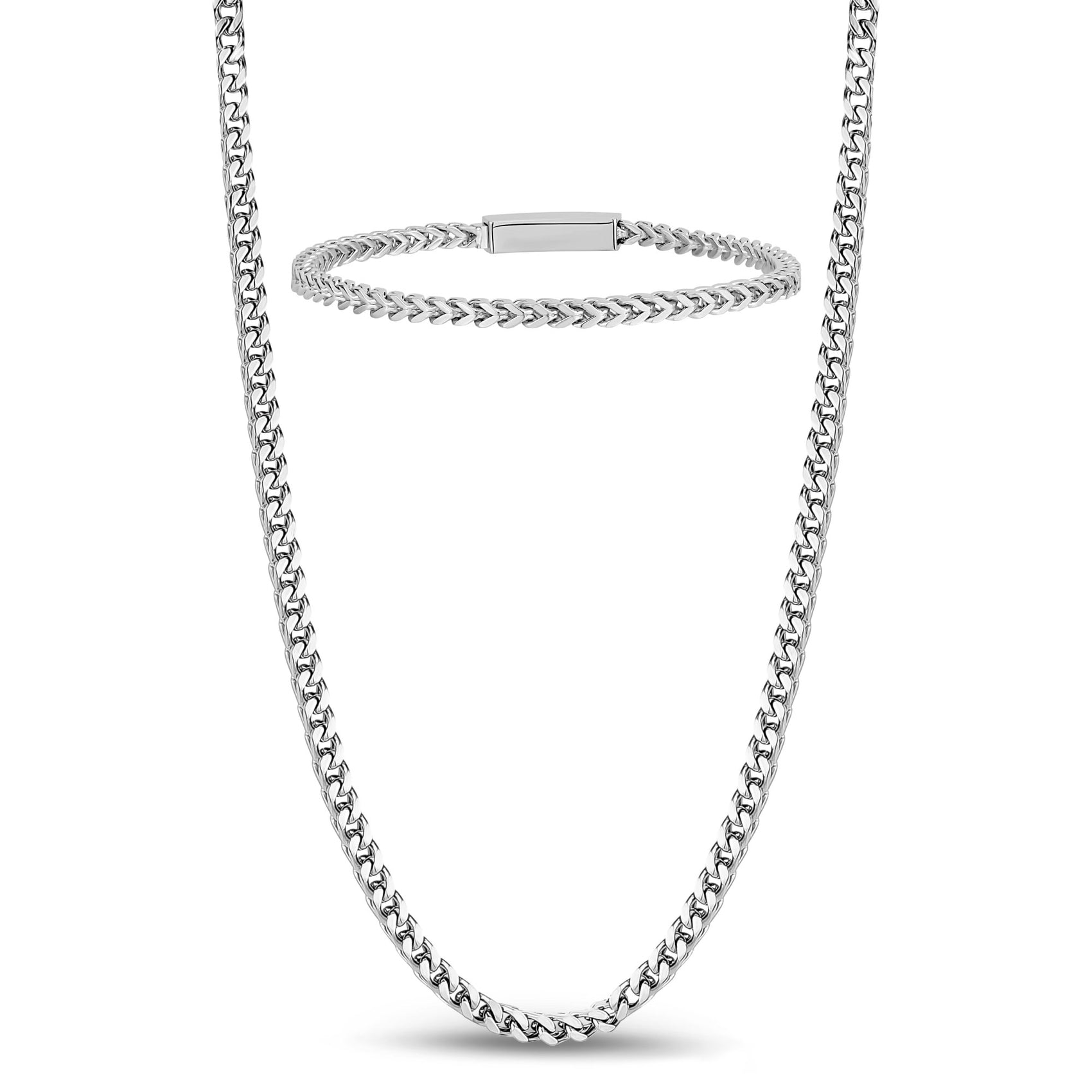 3mm Franco Set | Silver