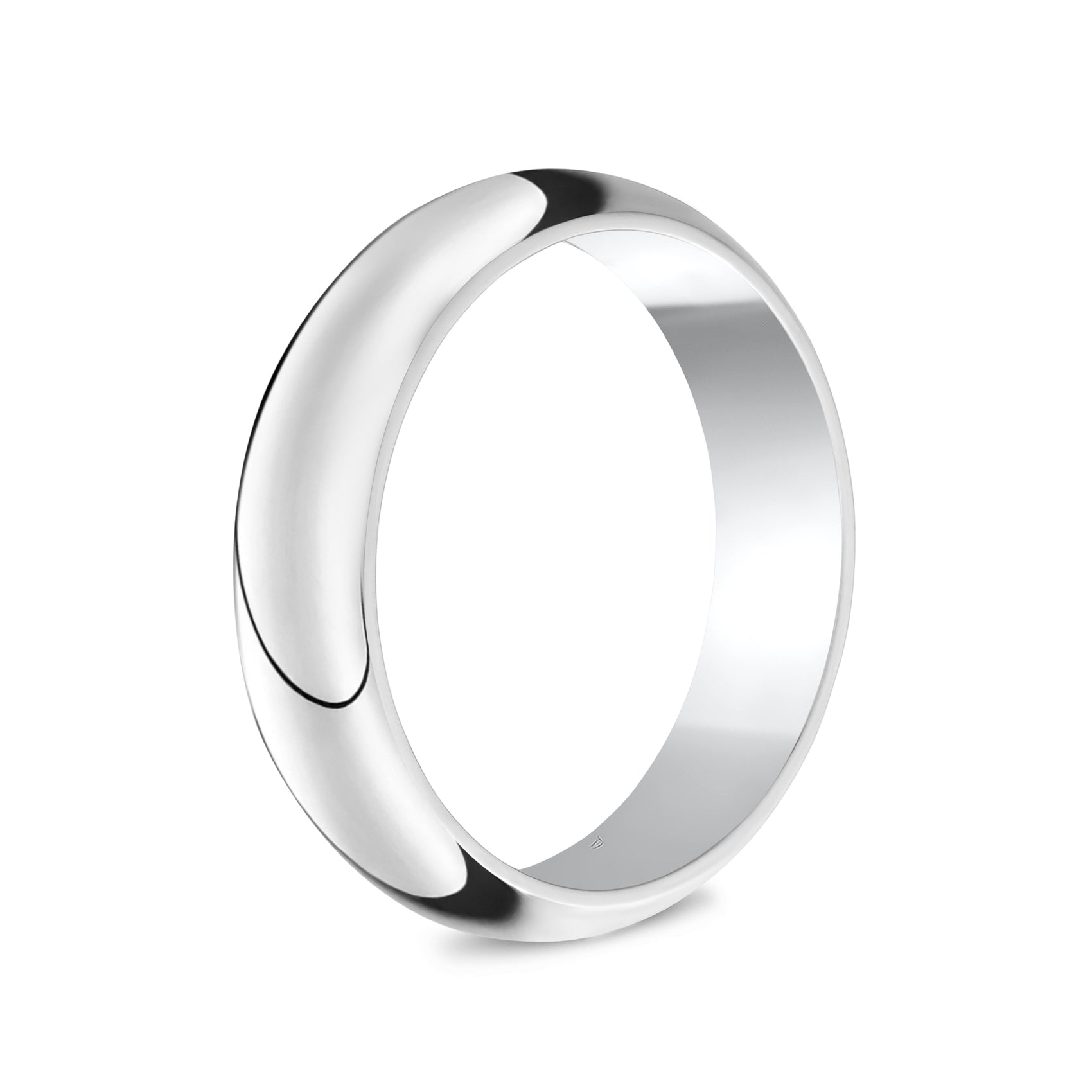 6mm Dome Wedding Band - Unisex Ring - The Steel Shop