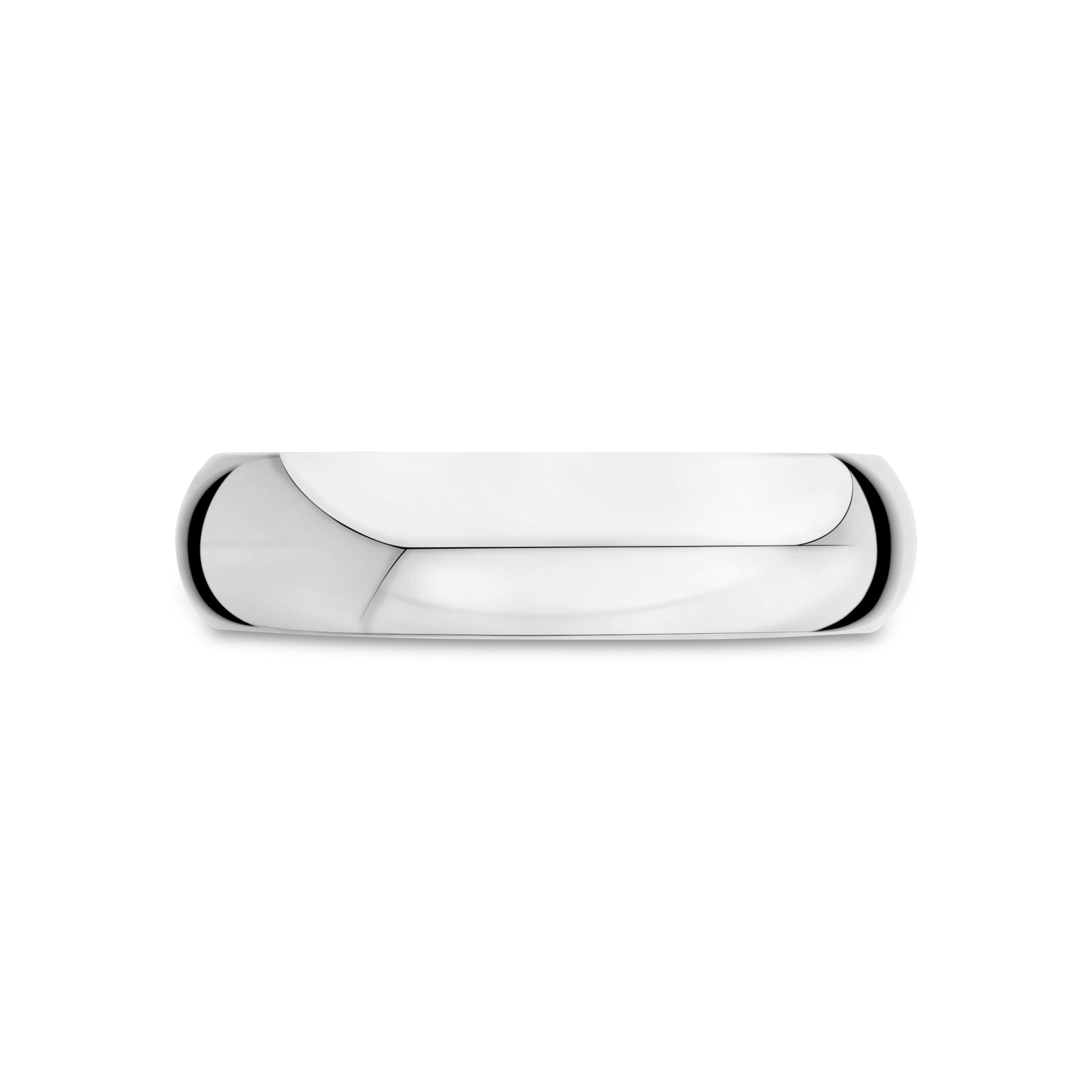 6mm Dome Wedding Band - Unisex Ring - The Steel Shop