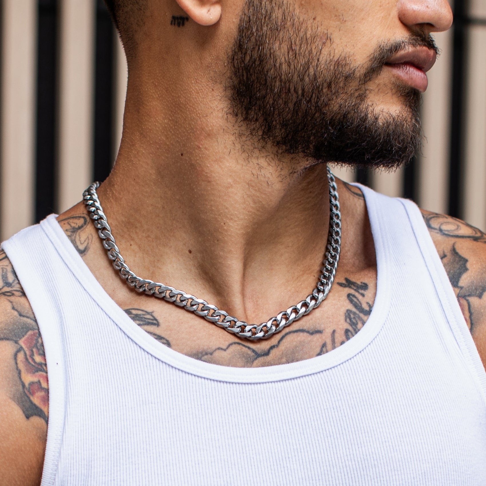 Brushed Cuban Link Chain | 10MM - Men Necklace - The Steel Shop