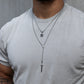 Modern Rosary Sword Necklace - Unisex Necklaces - The Steel Shop