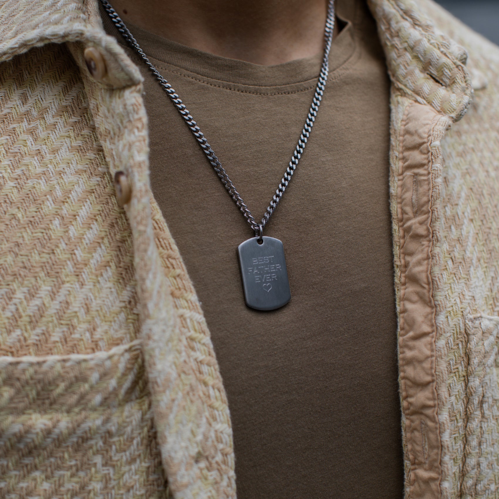 Matte Dog Tag - Men Pendant - The Steel Shop