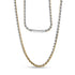 Two Tone Interlocking Link Chain - Men Necklace - The Steel Shop