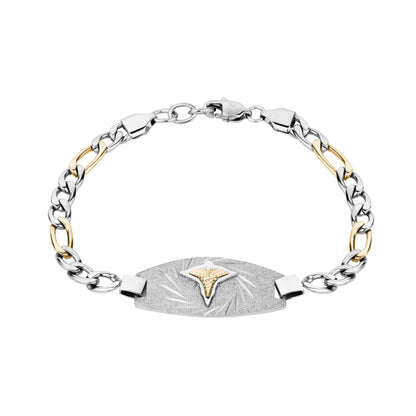 Medical ID Figaro Link Bracelet - Medical Bracelets - The Steel Shop