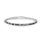 Black Stone Tennis Bracelet | 3mm - Mens Steel Bracelets - The Steel Shop