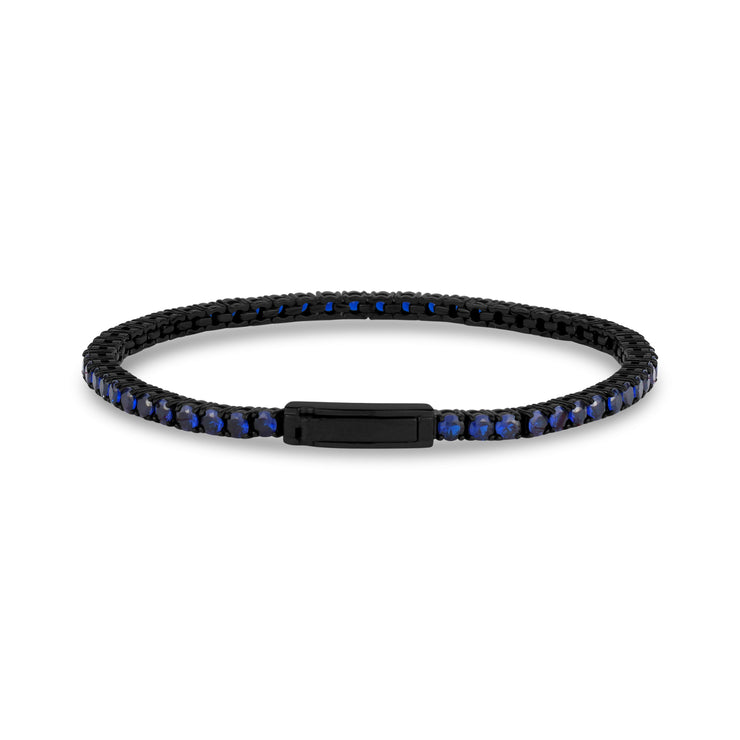 Black Sapphire Abyss Cuff Bracelet - Size Medium – TIN HAUS®
