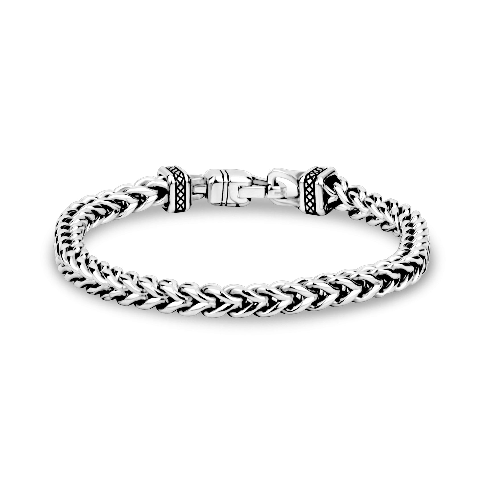 Round Franco Link Bracelet | 5MM - Mens Steel Bracelets - The Steel Shop