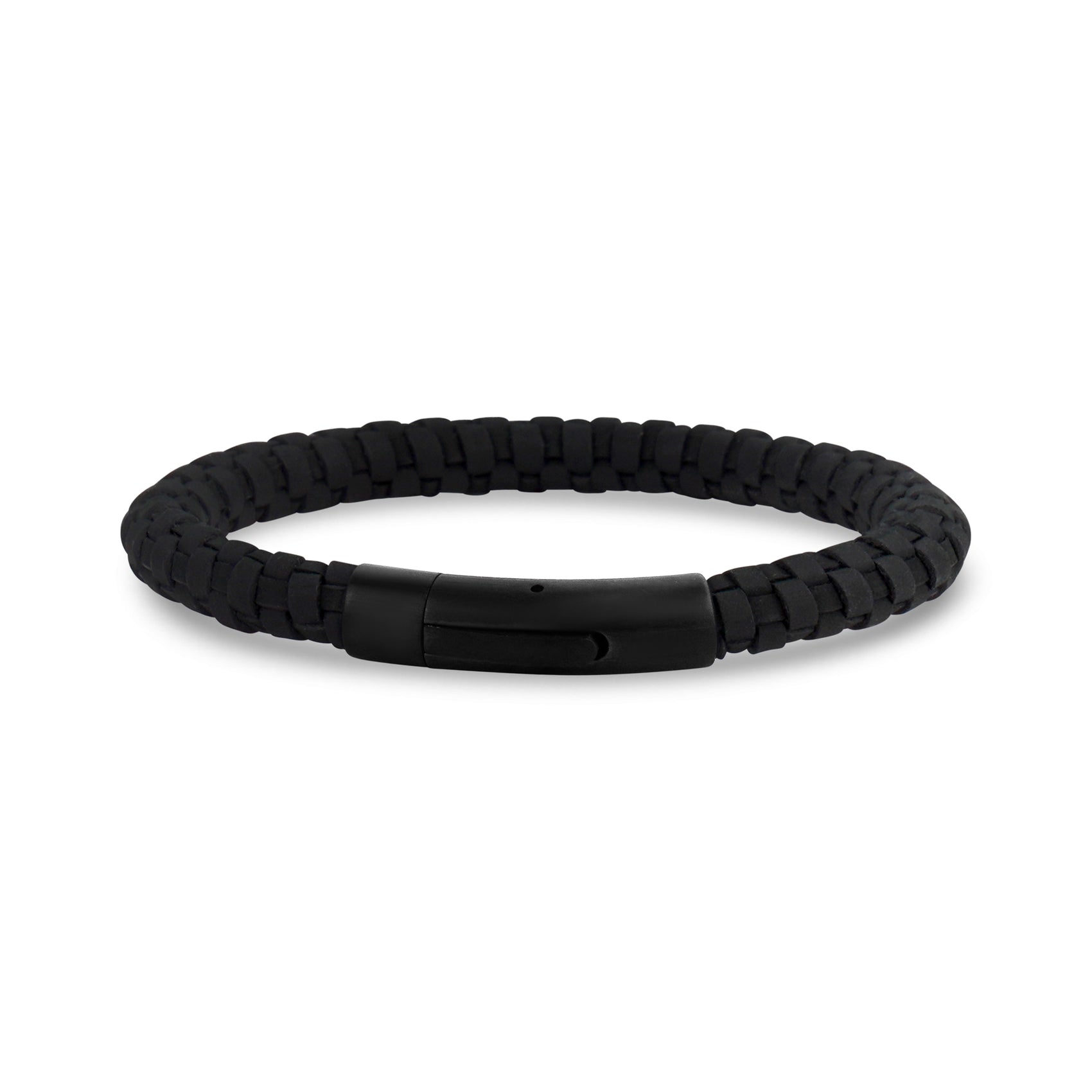 Pixelated Leather Bracelet | 6MM - Mens Steel Leather Bracelets - The Steel Shop