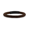 Pixelated Leather Bracelet | 6MM - Mens Steel Leather Bracelets - The Steel Shop
