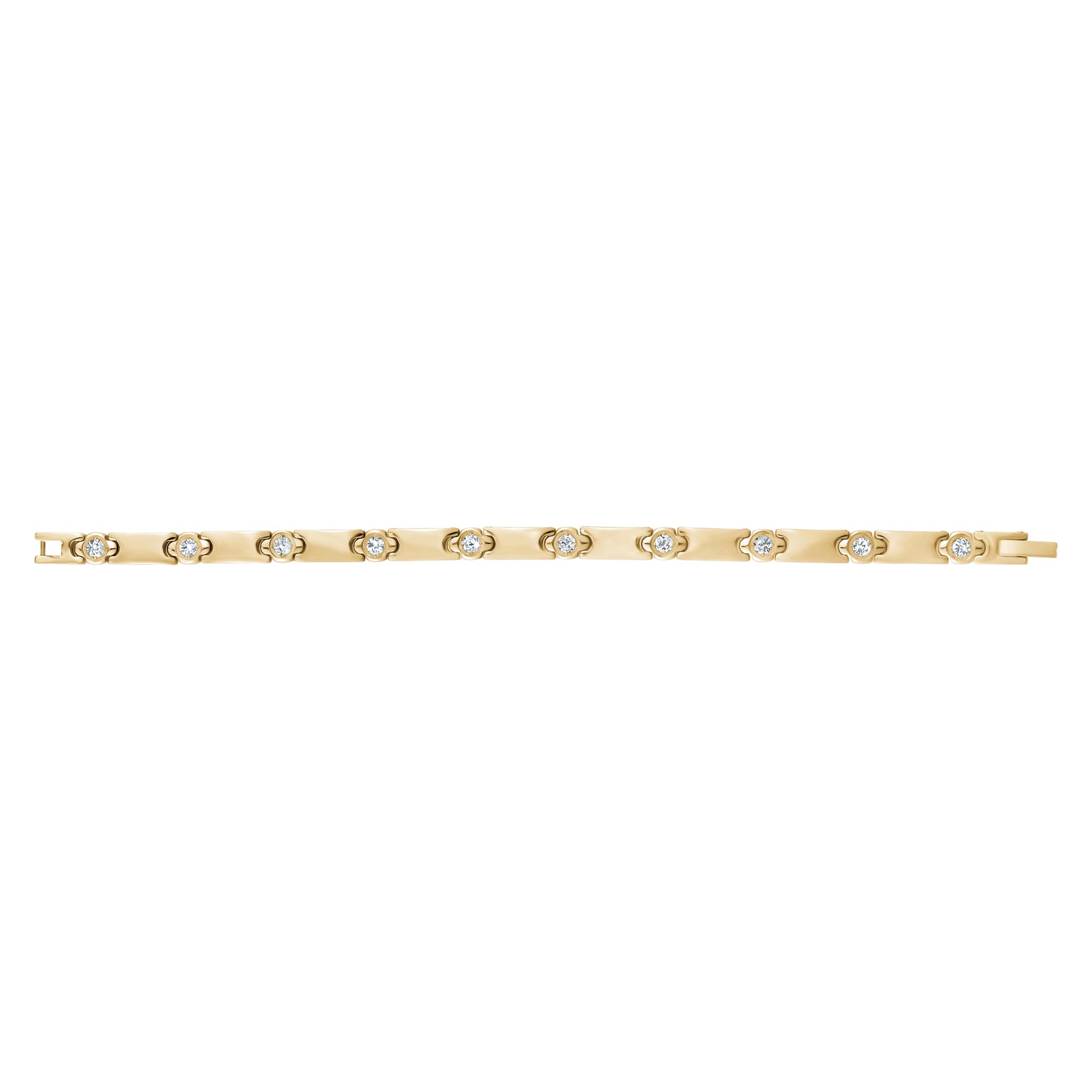 Stone-Set Link Bracelet - Women Bracelet - The Steel Shop