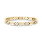 Stone-Set Greek Key Link Bracelet - Women Bracelet - The Steel Shop
