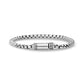 Detailed Round Box Link Bracelet | 4mm - Mens Steel Bracelets - The Steel Shop