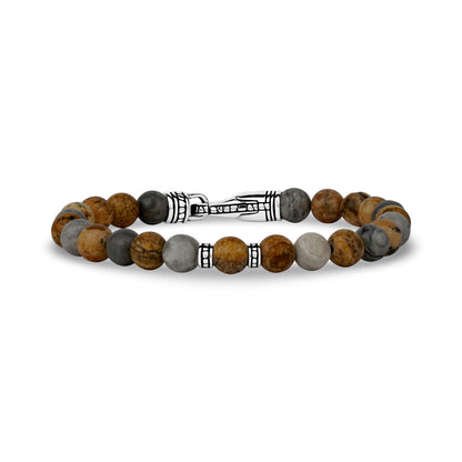 Mixed Bead Bracelet | 6MM - Mens Steel Bead Bracelets - The Steel Shop