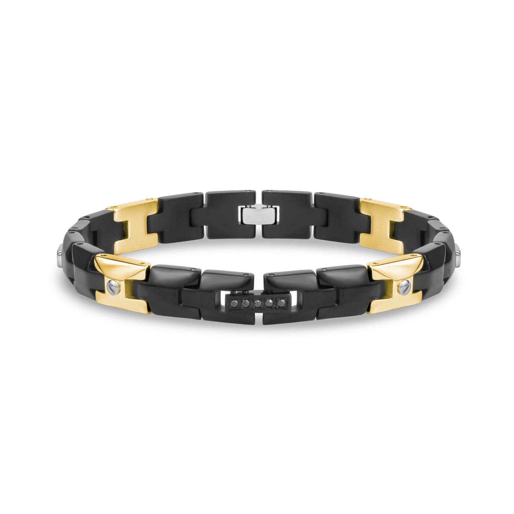 Trifecta Link Bracelet - Mens Steel Bracelets - The Steel Shop