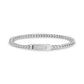 Men’s sleek and durable 3mm thin Franco link bracelet made from premium stainless steel  