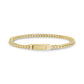 Engravable 3mm thin Franco link bracelet featuring a strong and stylish design  