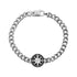 Stone-Set North Star Compass Bracelet - Mens Steel Bracelets - The Steel Shop