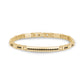 Iced Out Black Stone ID Link Bracelet - Mens Steel Bracelets - The Steel Shop