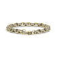 Black Lined Oval Link Bracelet - Mens Steel Bracelets - The Steel Shop
