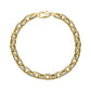 Black Lined Oval Link Bracelet - Mens Steel Bracelets - The Steel Shop