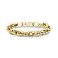 Iced Out Elongated Link Bracelet - Mens Steel Bracelets - The Steel Shop