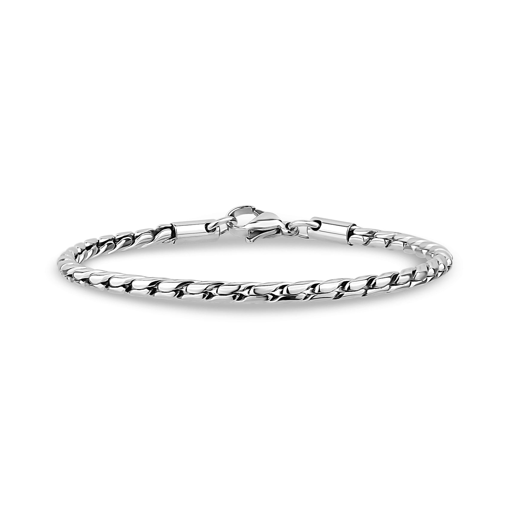 Interlocking Chain Anklet | 3MM - Anklets - The Steel Shop
