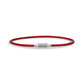 Protective Red Cord Silver Bracelet - Unisex Steel Bracelet - The Steel Shop
