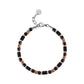 Noir Rose Geometry Bracelet - Mens Steel Bead Bracelets - The Steel Shop