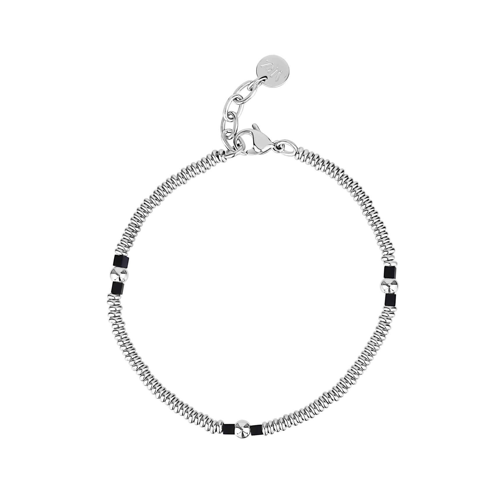 Modern Helix Bracelet - Mens Steel Bead Bracelets - The Steel Shop